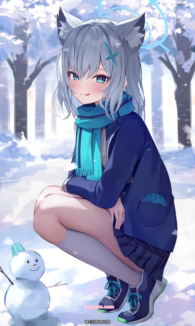 碧蓝档案, Sunaookami Shiroko, Shiroko (Blue Archive), 女孩子, Blue Archive 1000+ users