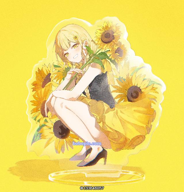 原创, 女孩子, sunflowers