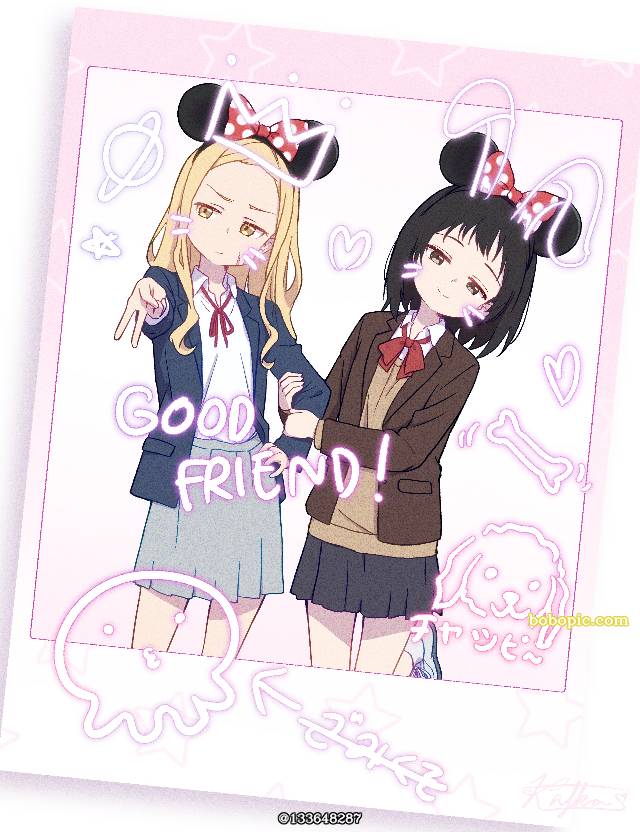 章鱼噼的原罪, Marina Kirarazaka, Shizuka Kuze, Purikura, 女孩子, uniform