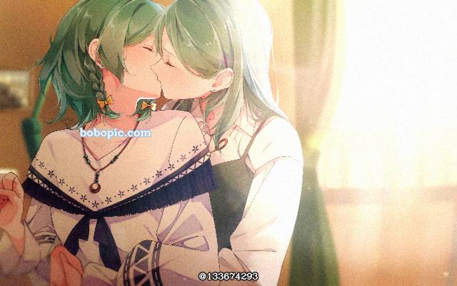 BanG Dream!, 冰川姐妹（BanG Dream!）, 冰川纱夜, 冰川日菜, lesbian kiss