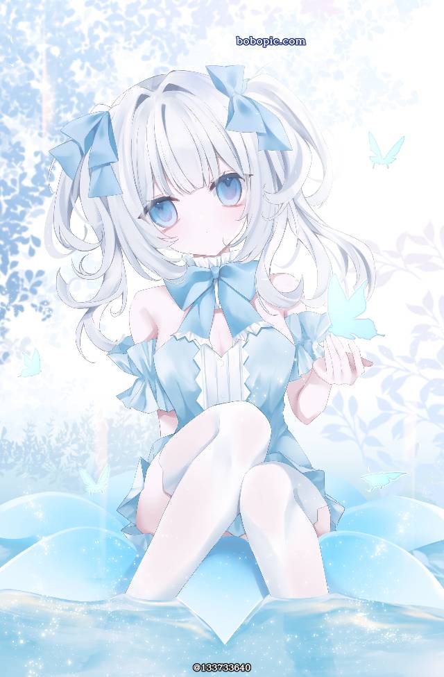 原创, 女孩子, summer Comiket, young girl, 白发, 双马尾