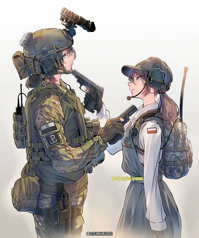 原创, 枪械, 军事, 女高中生, Comiket