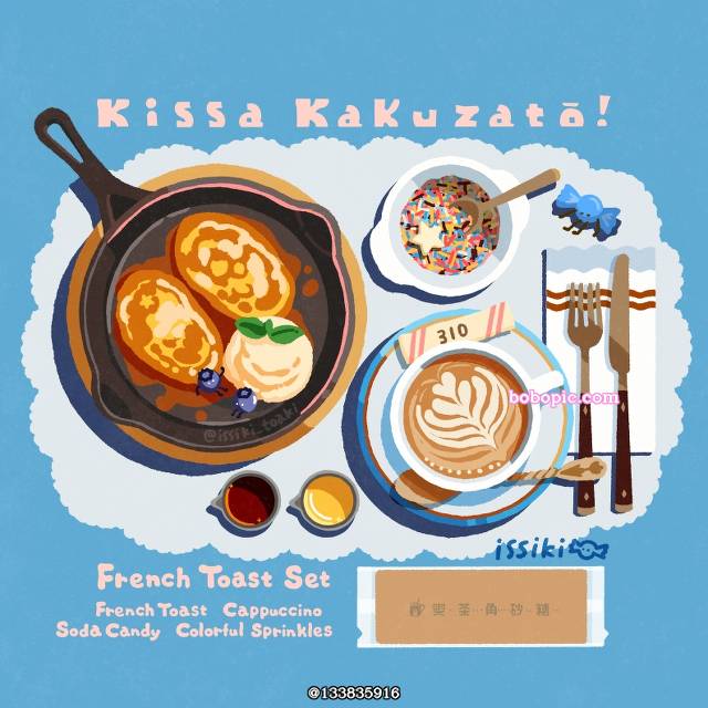 原创, 食物, coffee shop, French toast