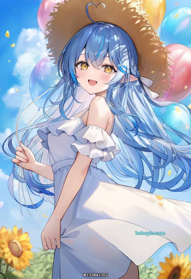 虚拟主播, 女孩子, Hololive, 雪花菈米, 气球, 虚拟YouTuber 500收藏