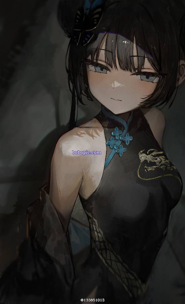 龙华妃咲, 碧蓝档案, exposed shoulders, small breasts, Blue Archive 1000+ users