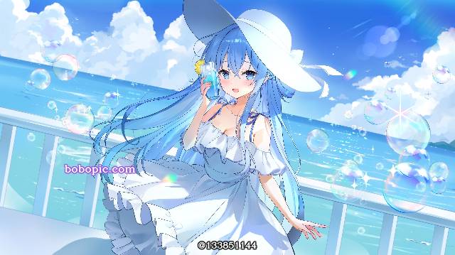 肥皂泡, white dress, 夏天, 女孩子, 魅惑的乳沟, 原创1000users加入书籤