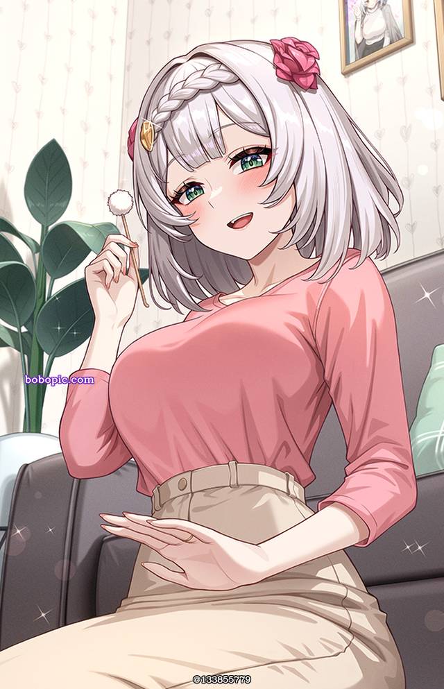 女孩子, Genshin Impact, beautiful girl, 诺艾尔（原神）, lap pillow, ear cleaning, 丝袜