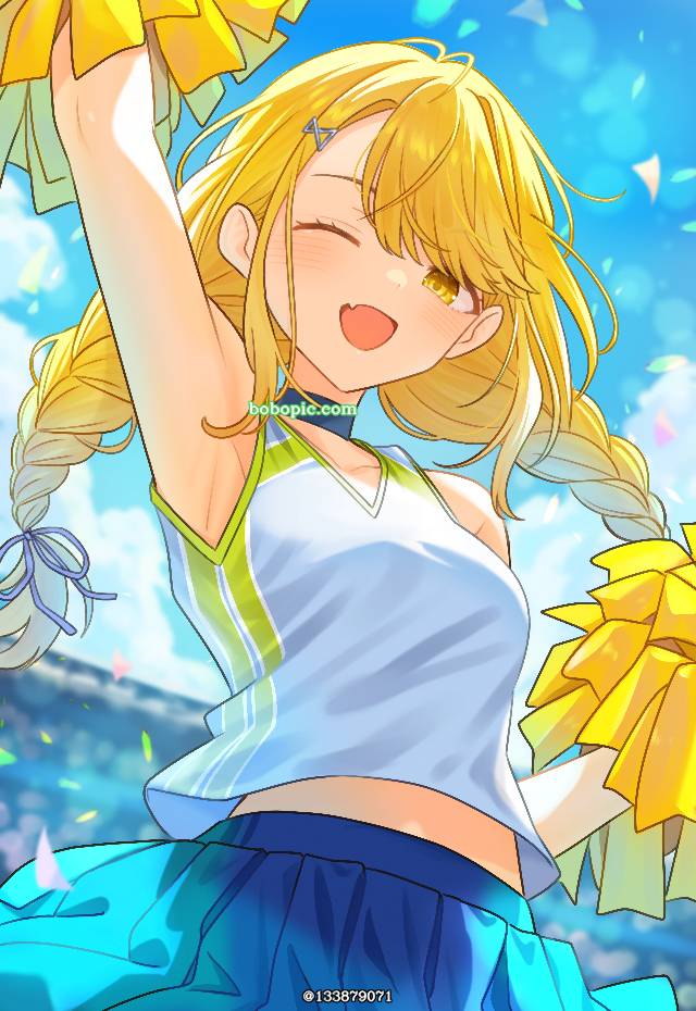 Gakuen IDOLM@STER, Kotone Fujita, 插画, 拉拉队员