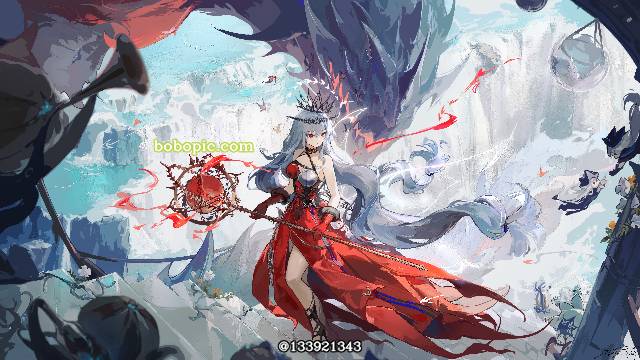 illustration, painting, Arknights, Skadi the Corrupting Heart, Skadi, staff