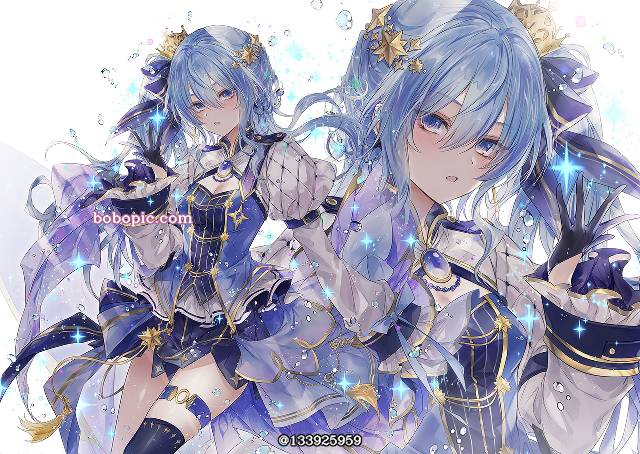 Suisei Hoshimachi, Hoshimachi Suisei fanart, Hololive, Virtual Youtuber 100+ bookmarks