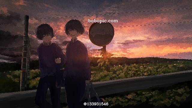 原创, 原创, 男孩子, 风景, 夕阳, sky