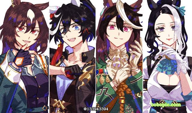 天狼星象征（赛马娘）, 葛城王牌（赛马娘）, Symboli Rudolf (Uma Musume), 目白高峰（赛马娘）, 赛马娘Pretty Derby