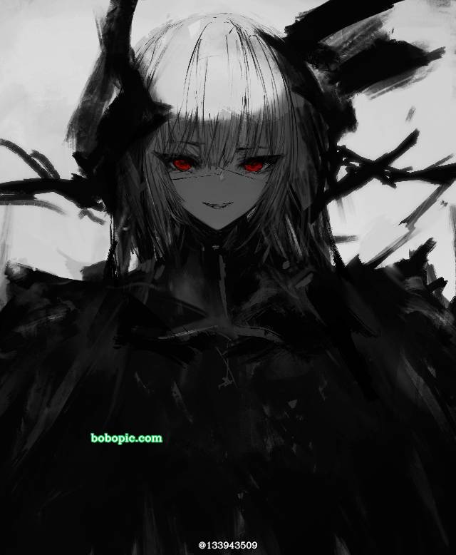 黑色使女性看起来更美, original works, 银发