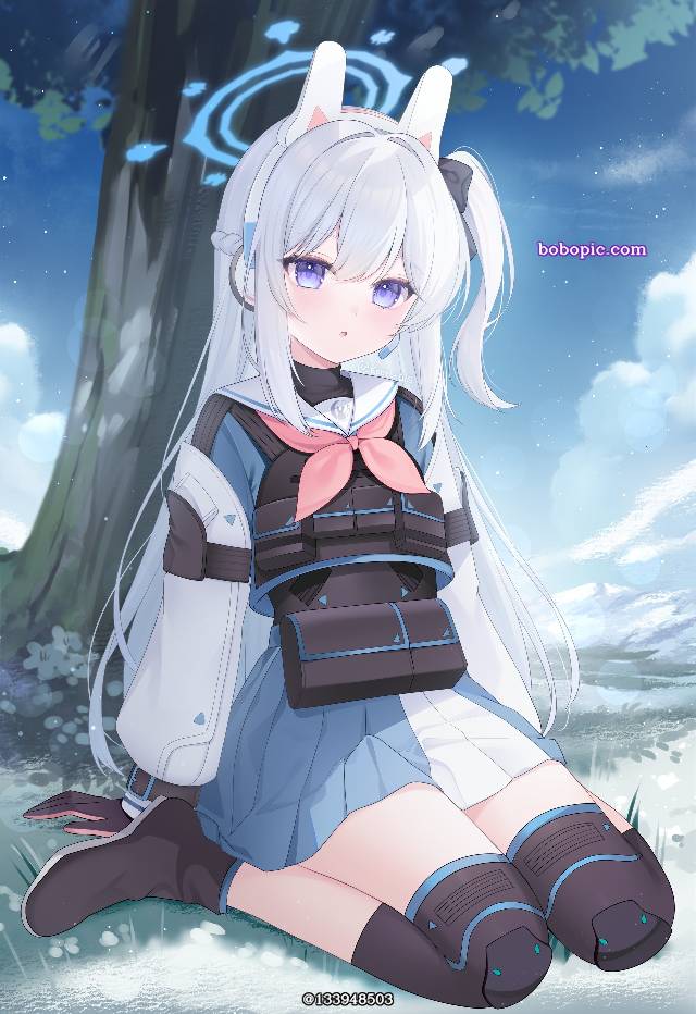 碧蓝档案, 月雪宫子, 女孩子, 白发