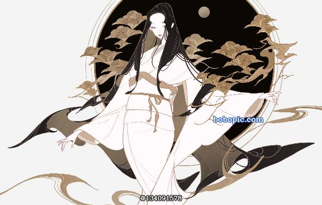 和风, 原创, 和服, 女孩子, very long hair, Matsu
