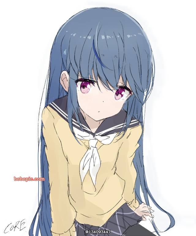 摇曳露营△, 志摩凛, 女孩子, uniform, 长发, young girl