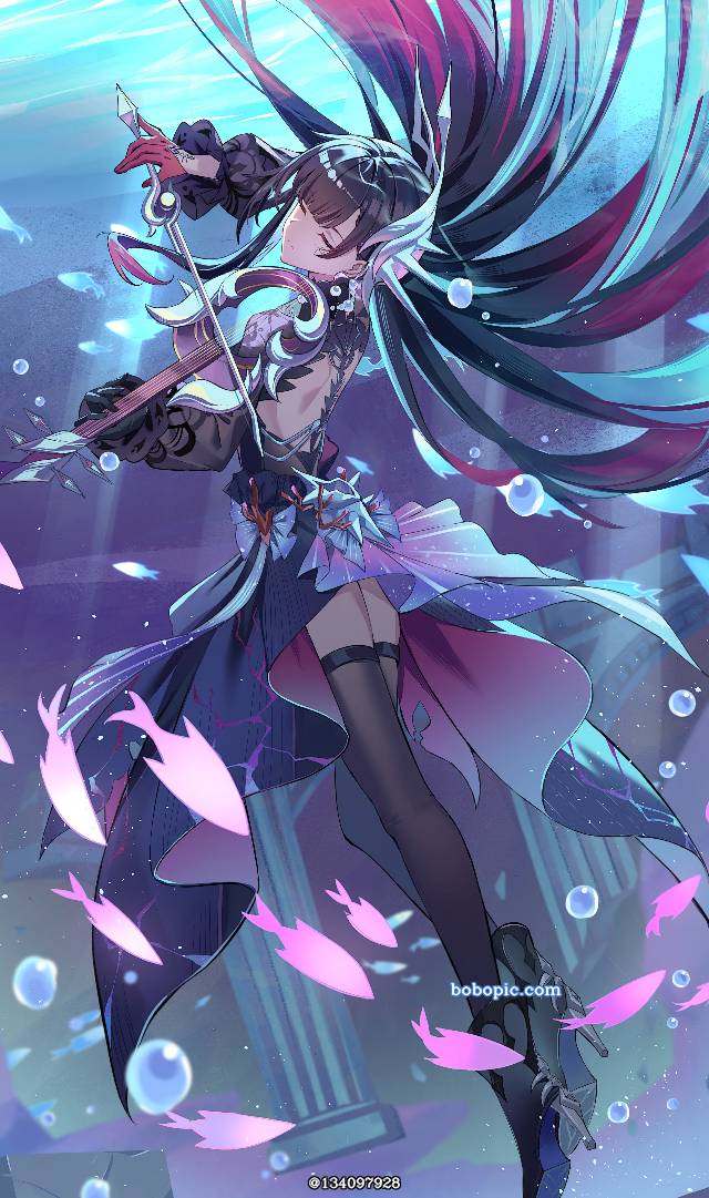 女孩子, Honkai: Star Rail, 崩坏：星穹铁道, 海瑟音, 星穹铁道, 后背, 崩坏：星穹铁道500收藏, performance, 水下