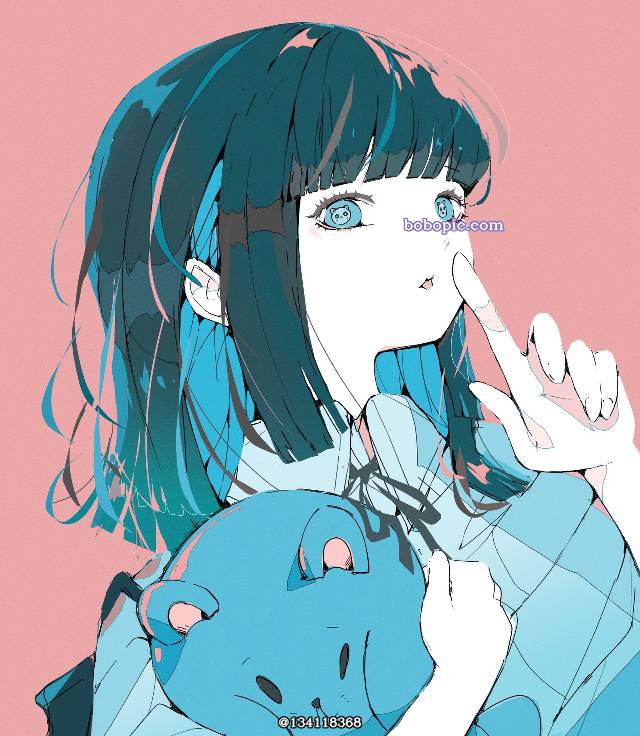 女孩子, 原创, 原创, 插画, young girl, 黑发, cat