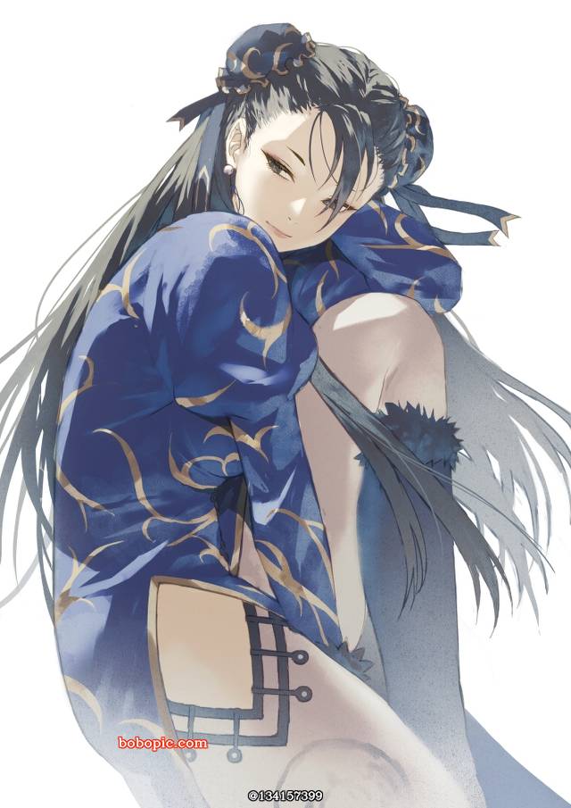 春丽, 街霸100收藏, one knee up, sideways glance, 快打旋风