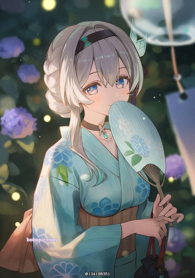 流萤（星穹铁道）, Firefly, 星穹铁道, 崩坏：星穹铁道, yukata, 和服, AI 画作, 女孩子