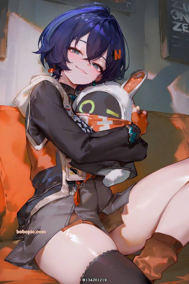 欧派, 女孩子, large breasts, AI 画作, 绝区零, Zenless Zone Zero, Rin (Zenless Zone Zero)