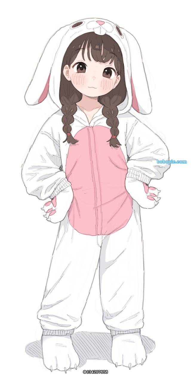 女孩子, 萝莉, little girl, 野兽, 兔女郎, bunny
