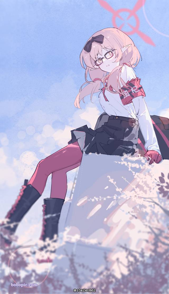 一张蔚蓝档案,风纪委员会,火宫千夏绘画图片