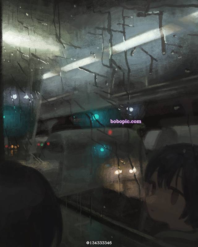 原创, night, rain
