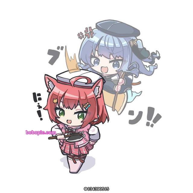 Hololive, Hoshimachi Suisei fanart, 樱巫女, Suisei Hoshimachi, Virtual Youtuber 100+ bookmarks, 志村注意后面！