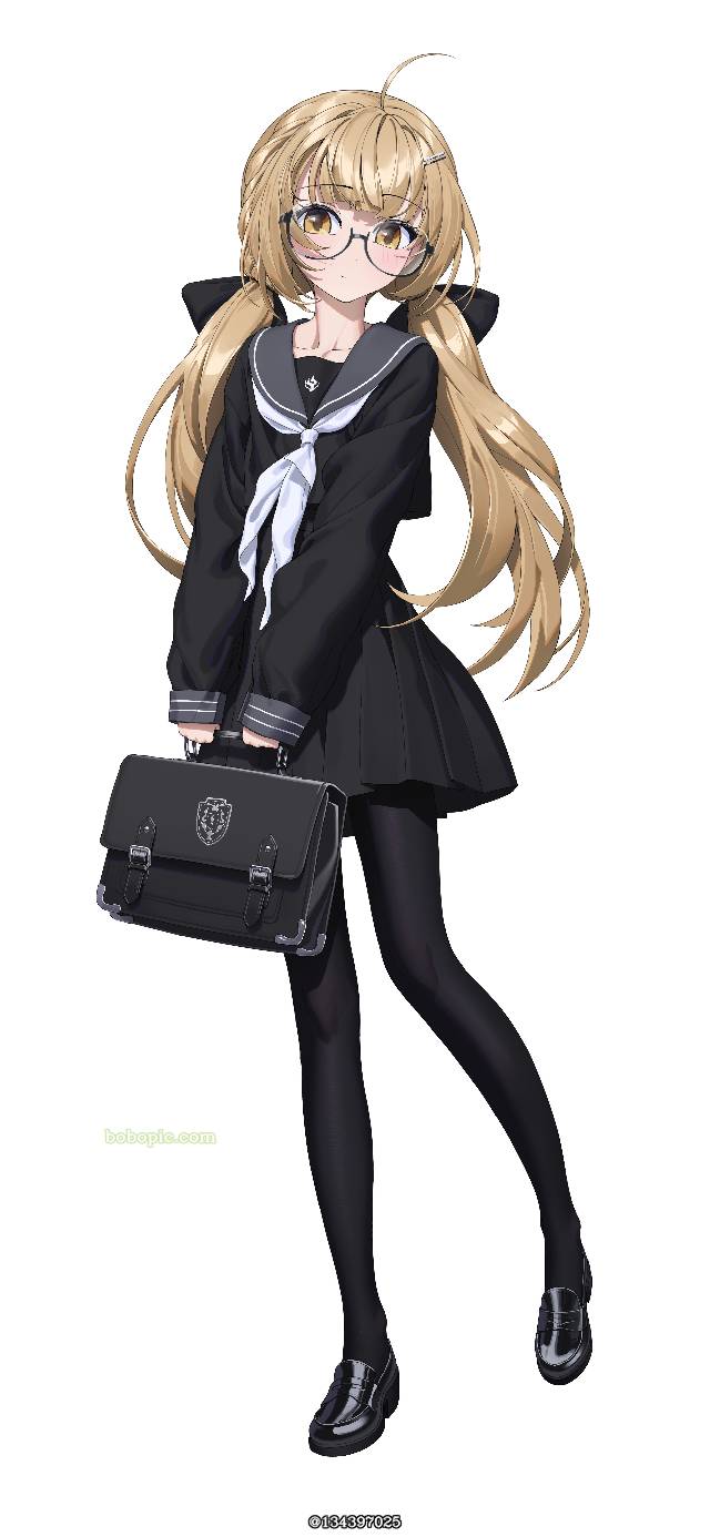 女孩子, 金发, glasses