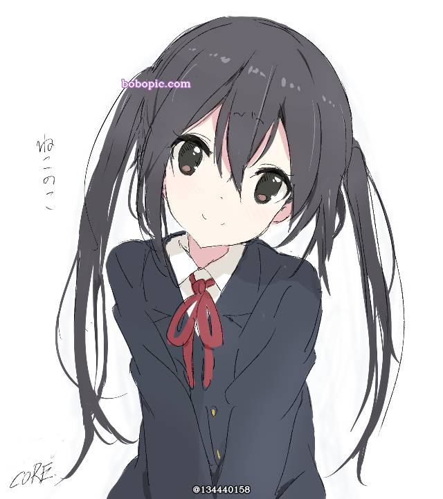 azusa nakano, 轻音少女, 女孩子, 双马尾, uniform, young girl