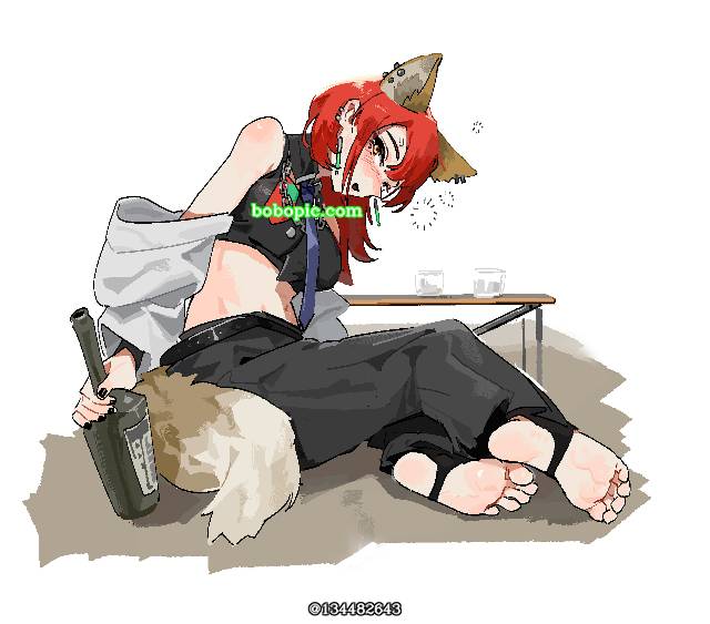 脚指, 赤脚, 脚底, Arknights, 踩脚裤