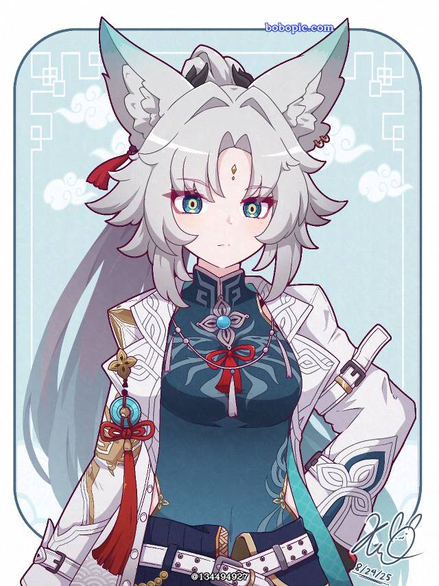 崩坏：星穹铁道, Honkai: Star Rail, Feixiao, fox ears, 兽耳, 崩坏：星穹铁道100收藏