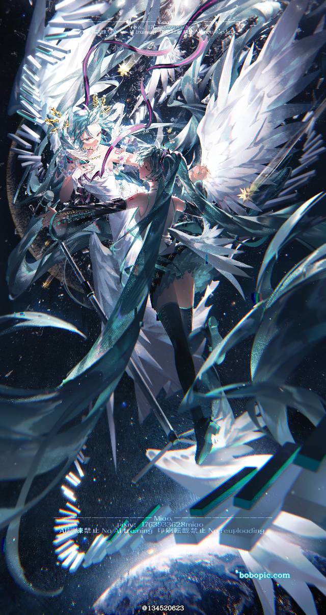 初音未来, 女孩子, Hatsune Miku, illustration, 插画, young girl