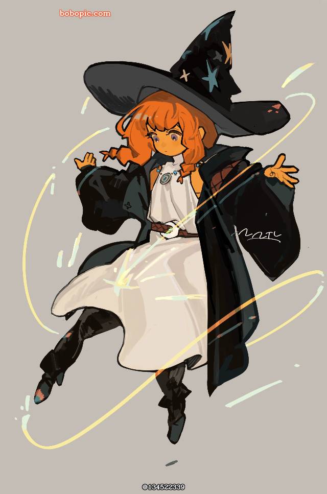 女孩子, 奇幻, witch, 原创