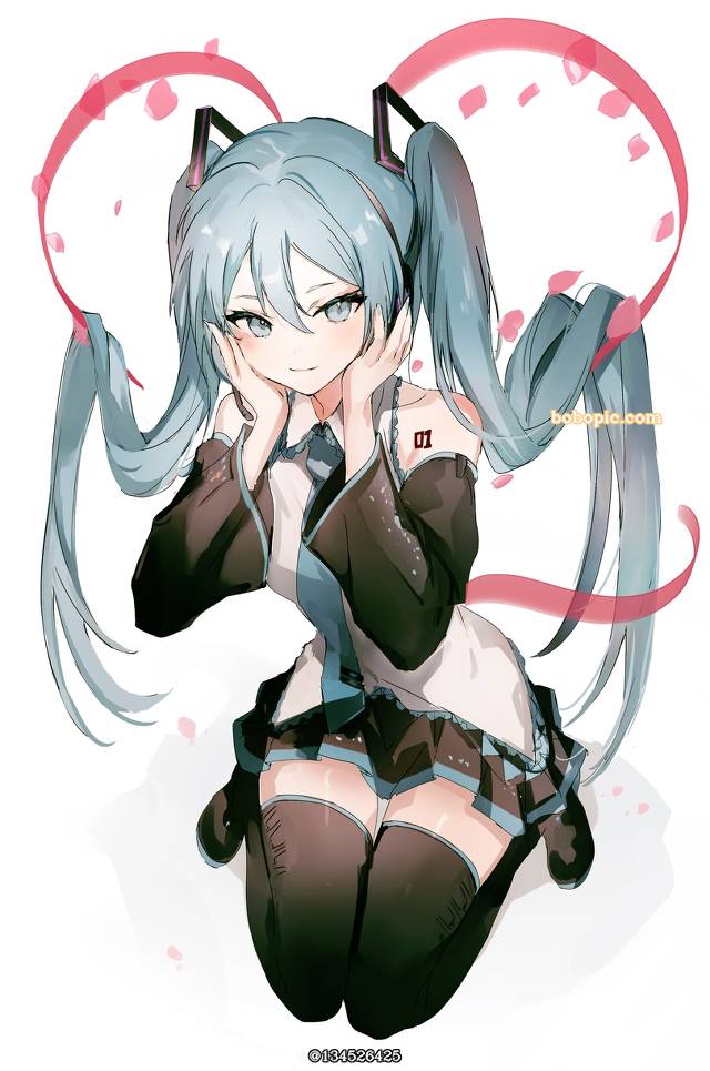 初音未来, VOCALOID 1000收藏, 双马尾