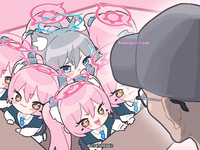 Koyuki Kurosaki, Sunaookami Shiroko, 可爱, chibi