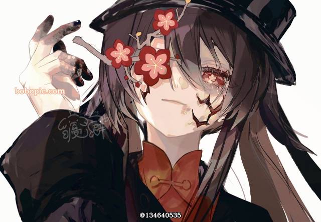 Genshin Impact, Hu Tao (Genshin Impact), Hu Tao, Lantern Rite Festival, 涂鸦