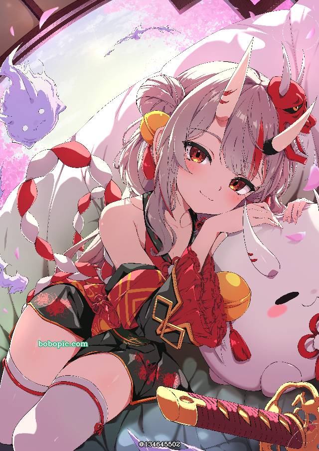 百鬼绘卷, 百鬼绫目, Hololive, 大腿, 和风, Virtual YouTuber 1000+ bookmarks