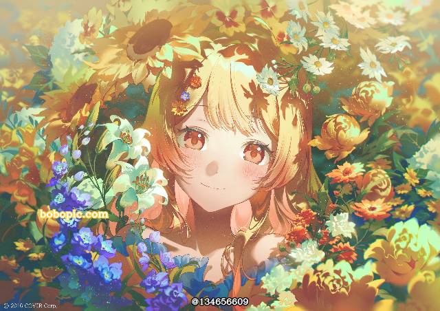 Kanade Otonose, 商业绘图, Virtual YouTuber 1000+ bookmarks, 花和女孩子