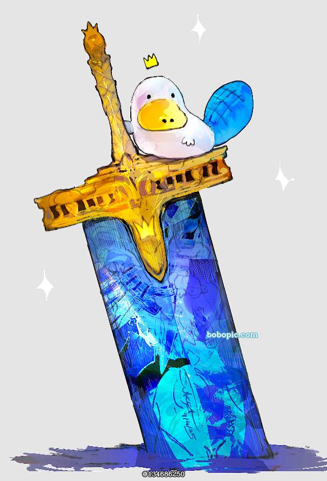 platypus, 怪物, demon, large sword, 厚涂