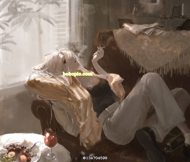 插画, 东方, 东方Project, 藤原妹红