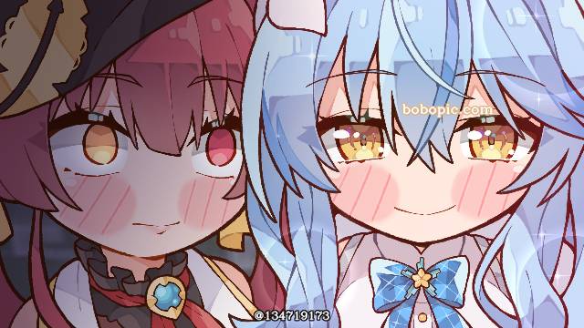 Hololive, Houshou Marine, 雪花菈米, 虚拟主播, 虚拟YouTuber 500收藏