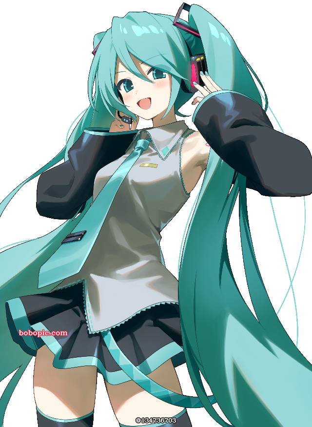 初音未来, vocaloid, Vocaloid, 双马尾