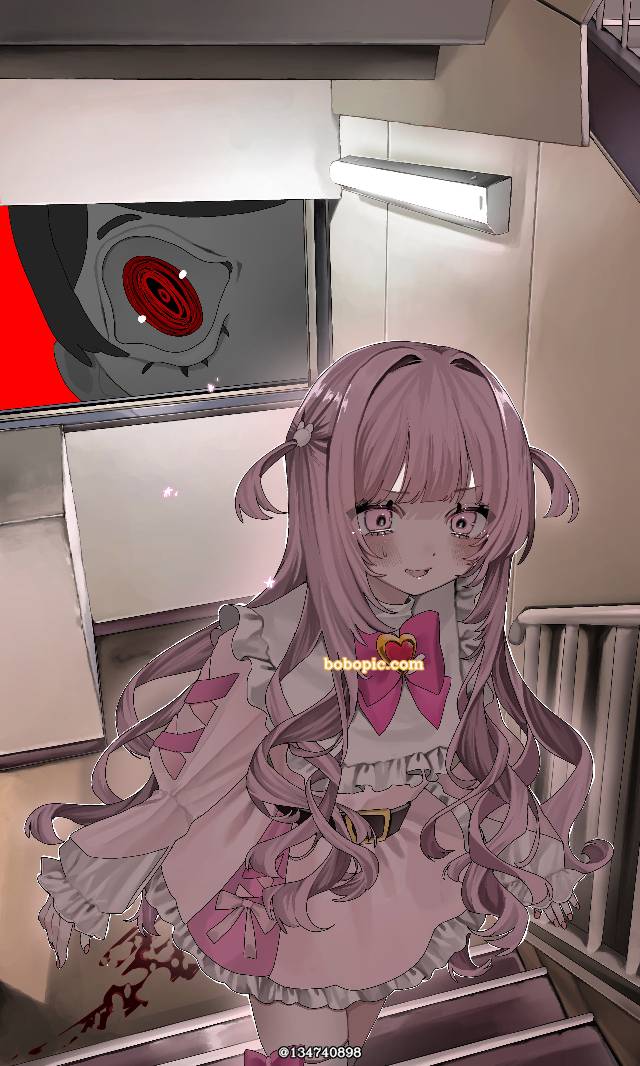 原创, 原创, magical girl, 女孩子, Aaah! Look at the window! At the window!