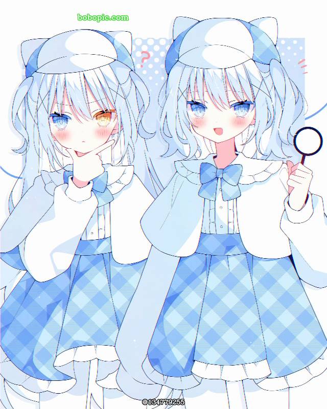 女孩子, 插画, young girl, 萝莉, 原创, 原创, 白发