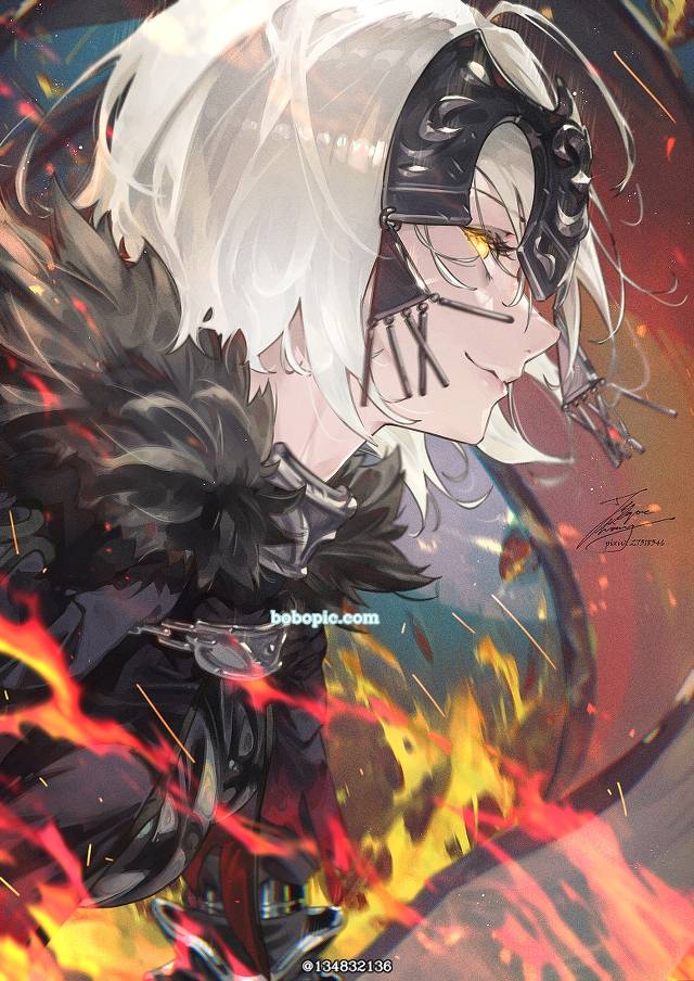 黑贞, 黑贞德, Fate/GO100users加入书籤, 侧脸
