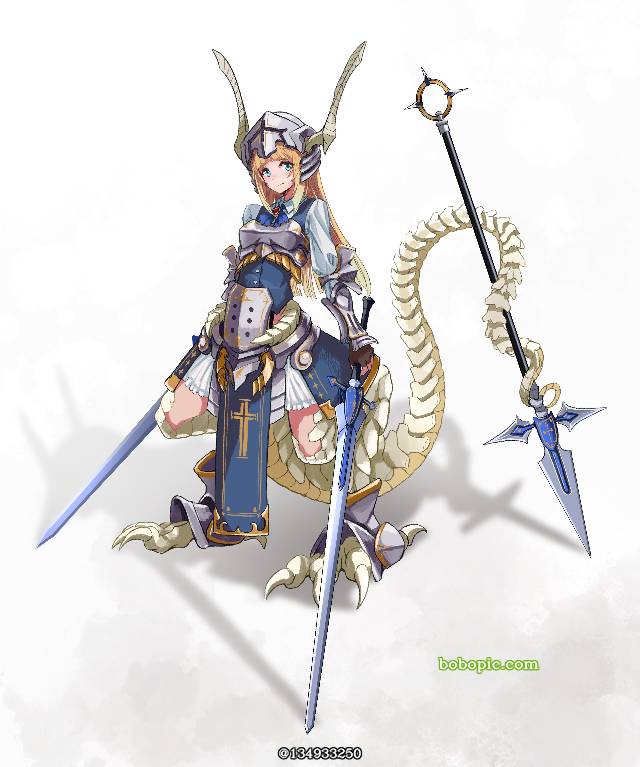 龙娘, 魔物娘, horned girl