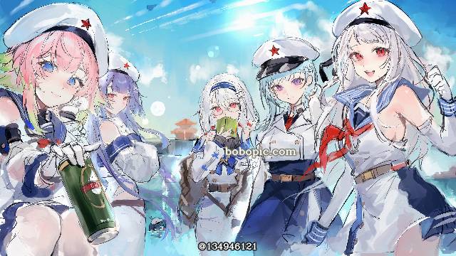 女孩子, Warship Girls, 战舰少女R, 战舰少女, 战舰少女R, 涂鸦