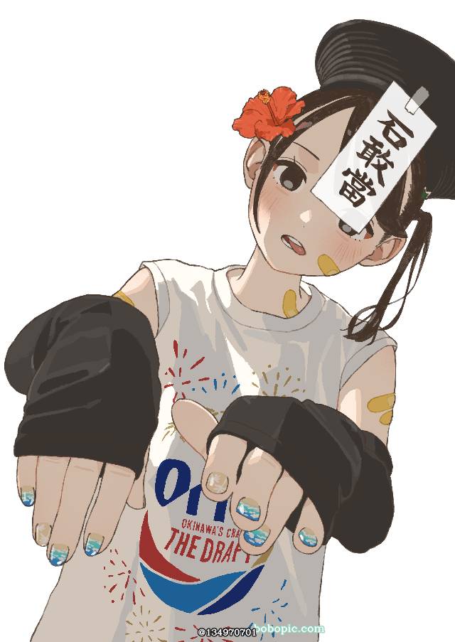 原创, 原创, 女孩子, 黑发, 侧马尾